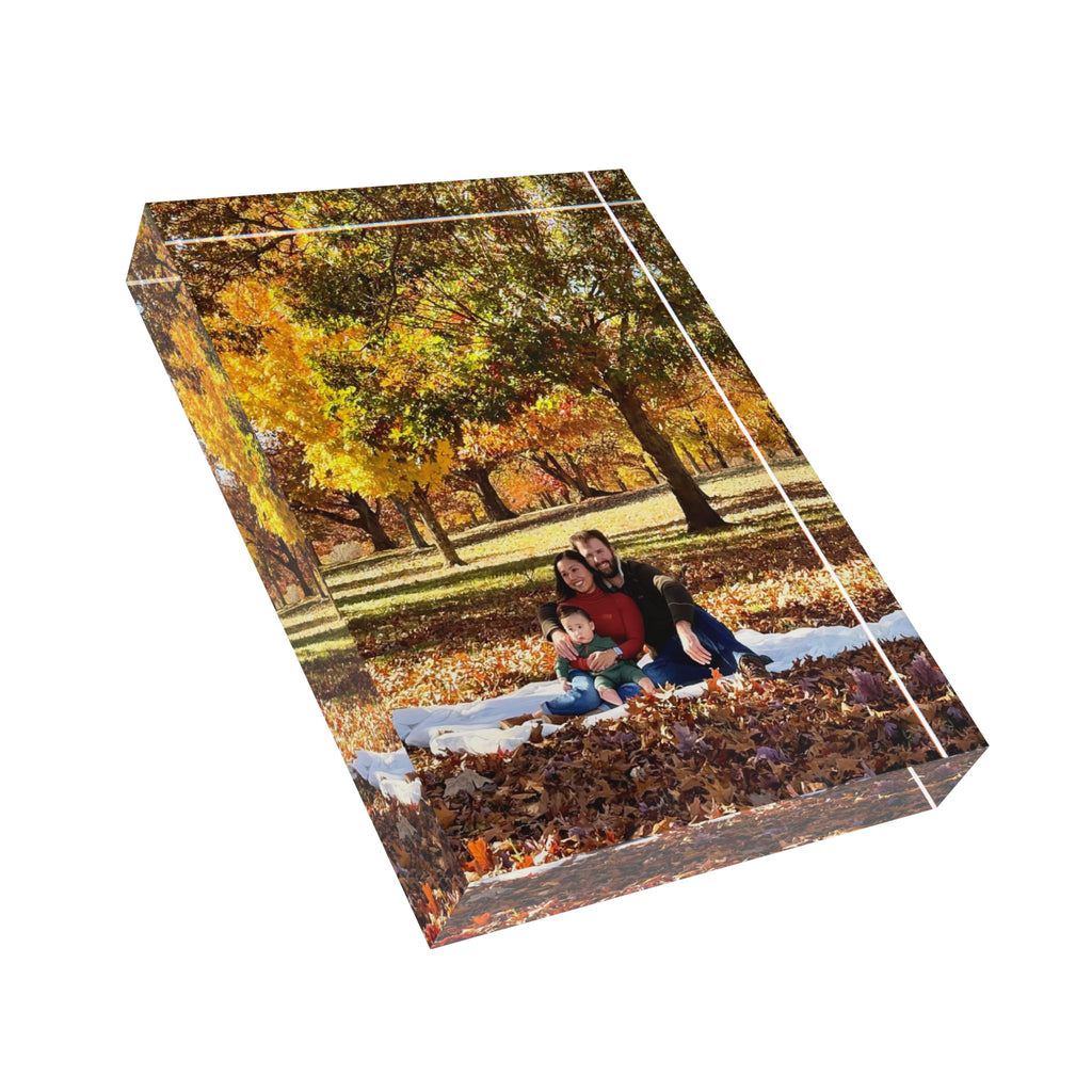 Personalized Photo Block - Custom Family Picture Desktop Display