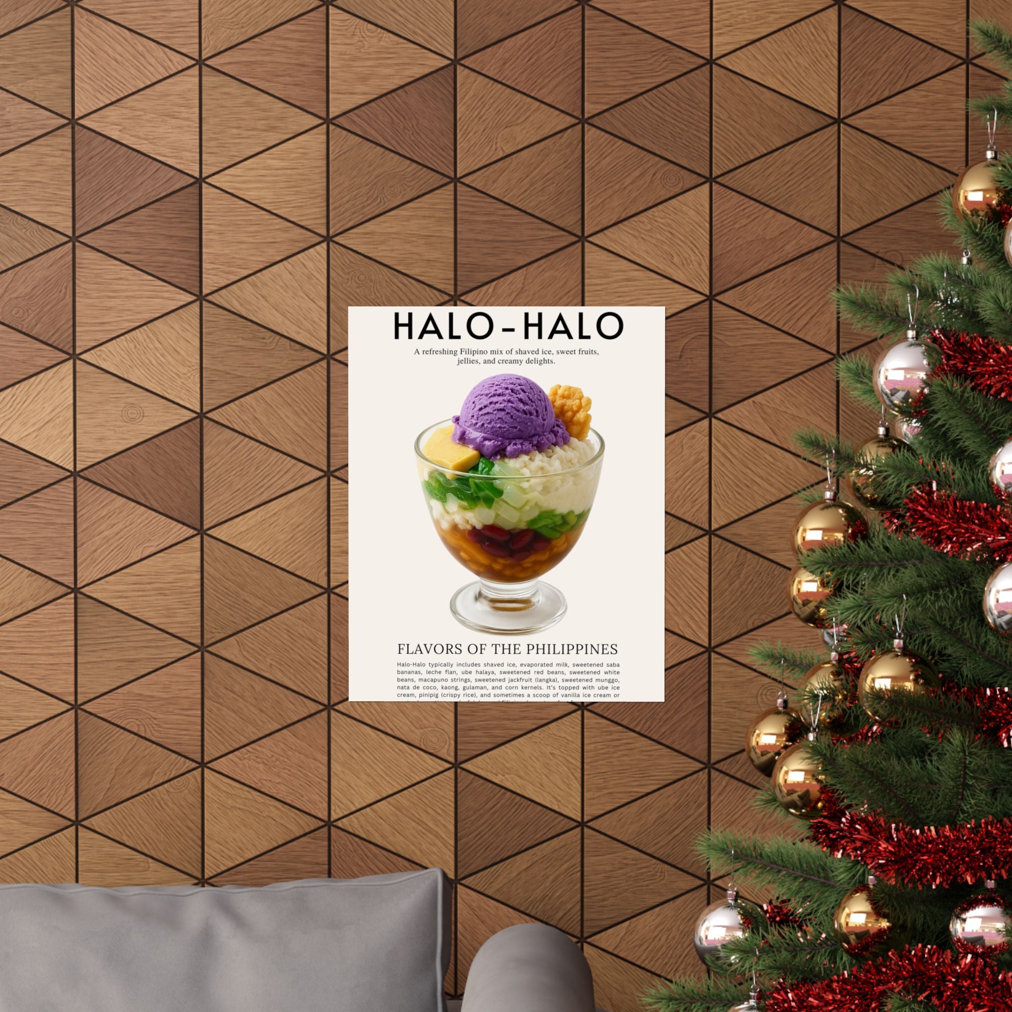 Halo-Halo Dessert Poster — Vibrant Filipino Food Wall Art