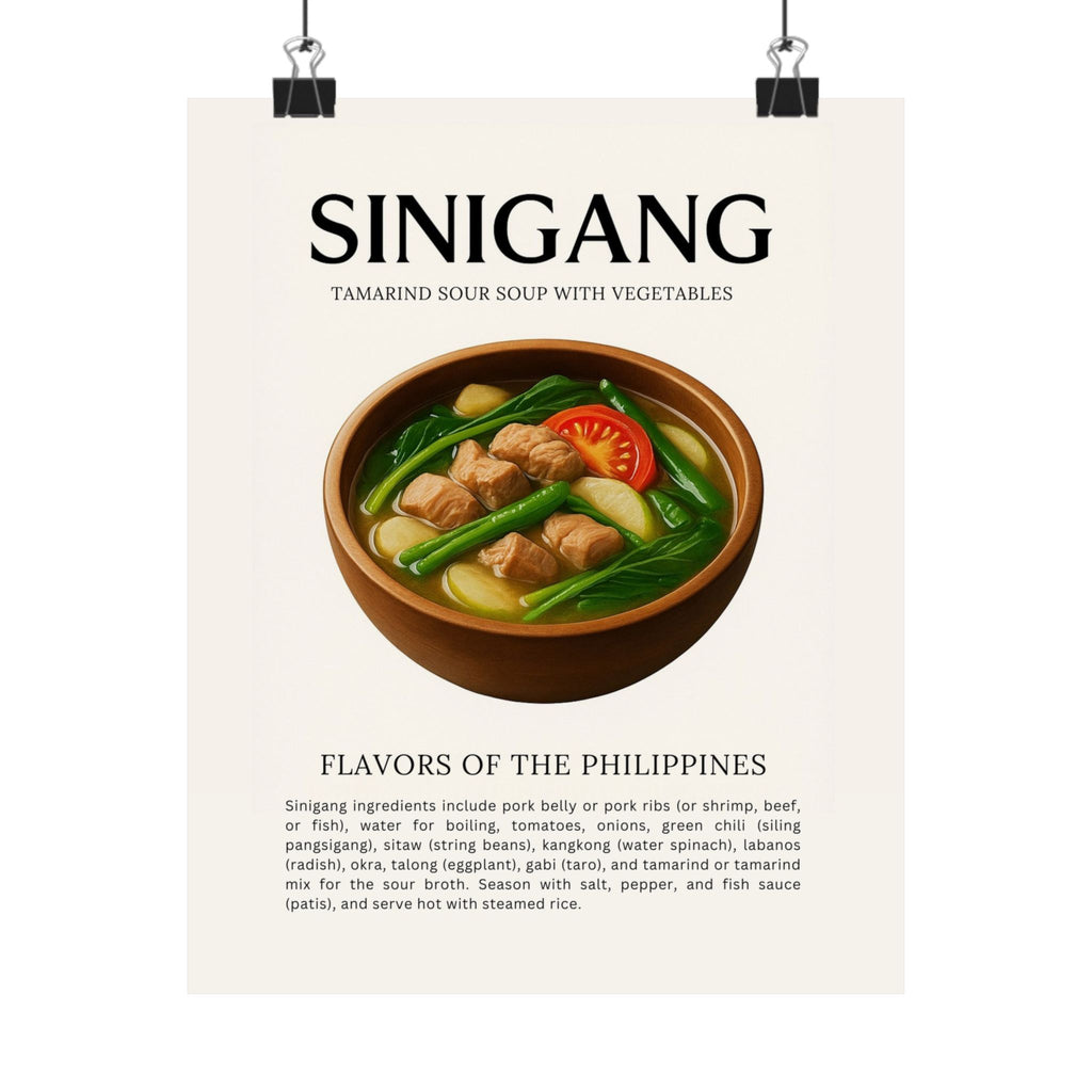 Vertical Poster - Sinigang Food Art Poster