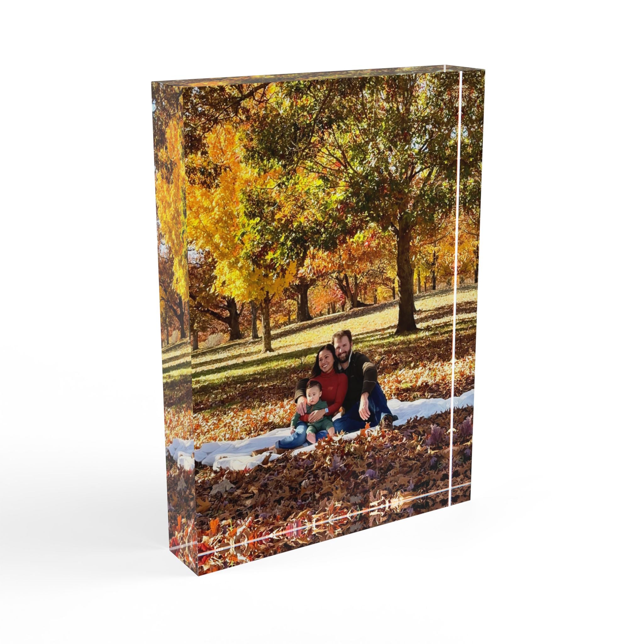 Personalized Photo Block - Custom Family Picture Desktop Display