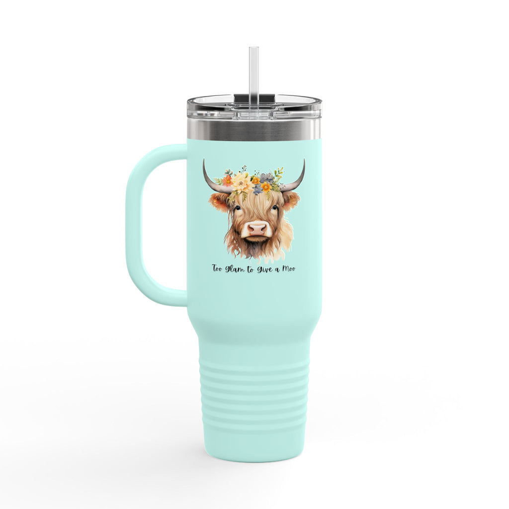 Charming Cow Insulated Travel Mug - Perfect Gift for Farmers, Nature Lovers, Camping, Outdoor Adventures, Birthday, Thank You