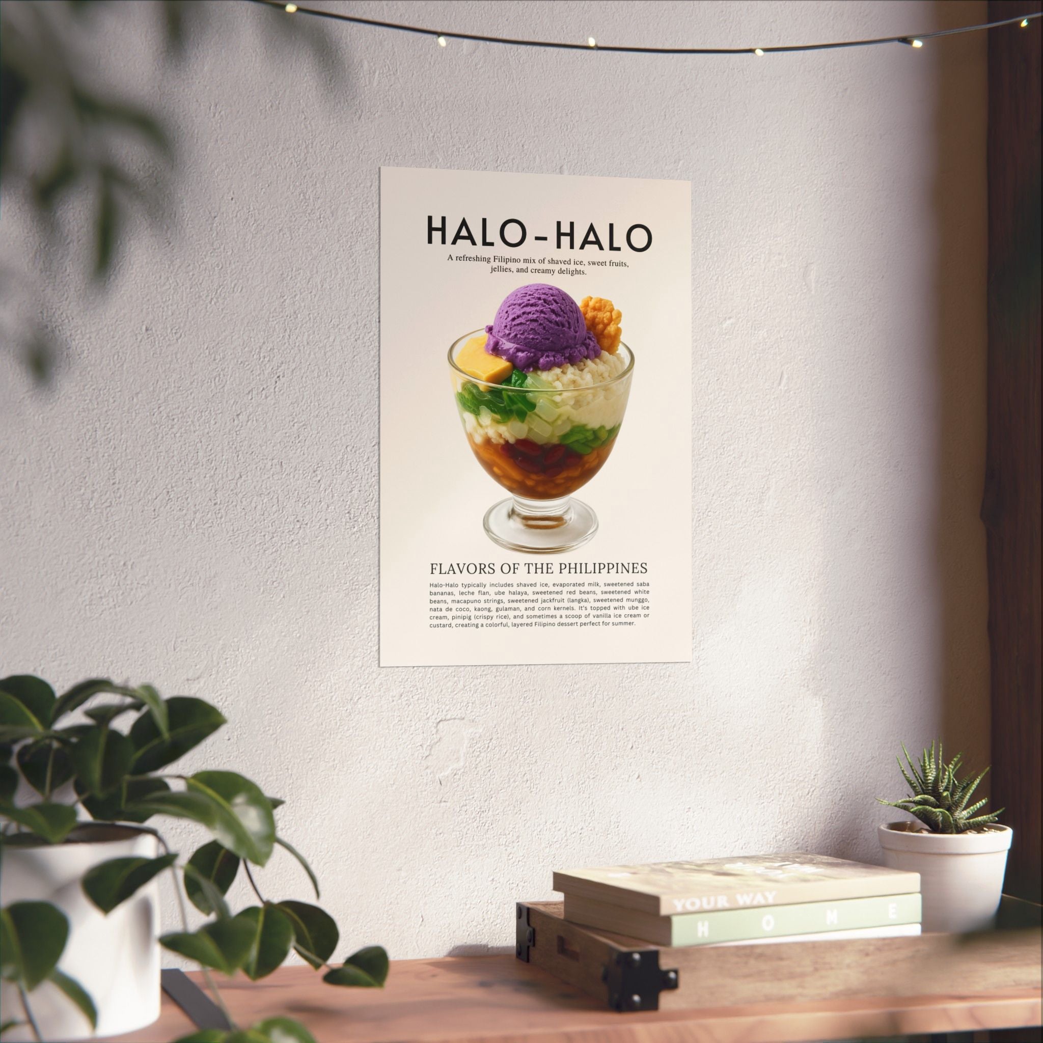 Halo-Halo Dessert Poster — Vibrant Filipino Food Wall Art