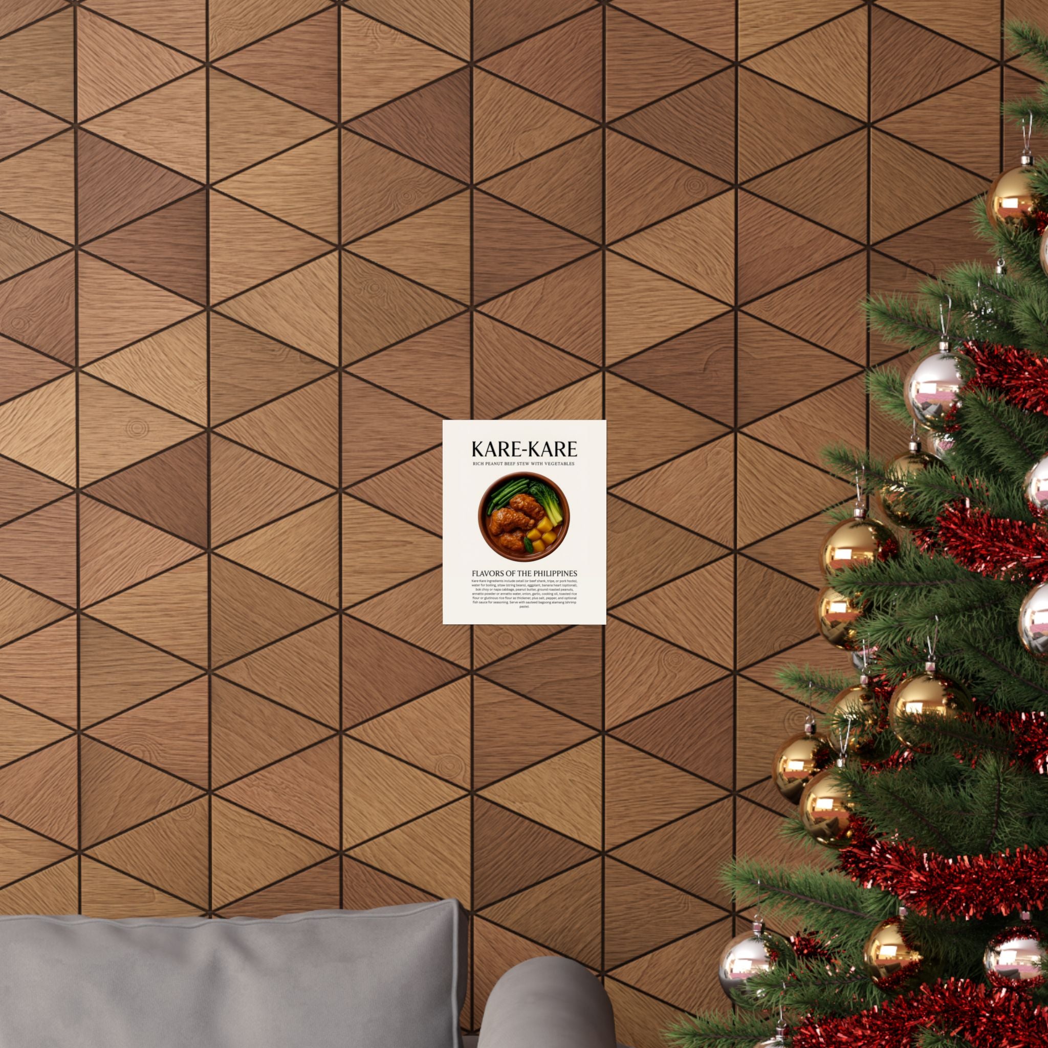 Kare-Kare Poster — Filipino Cuisine Matte Vertical Food Art Print