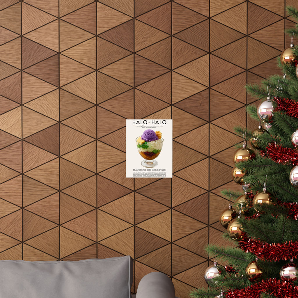 Halo-Halo Dessert Poster — Vibrant Filipino Food Wall Art