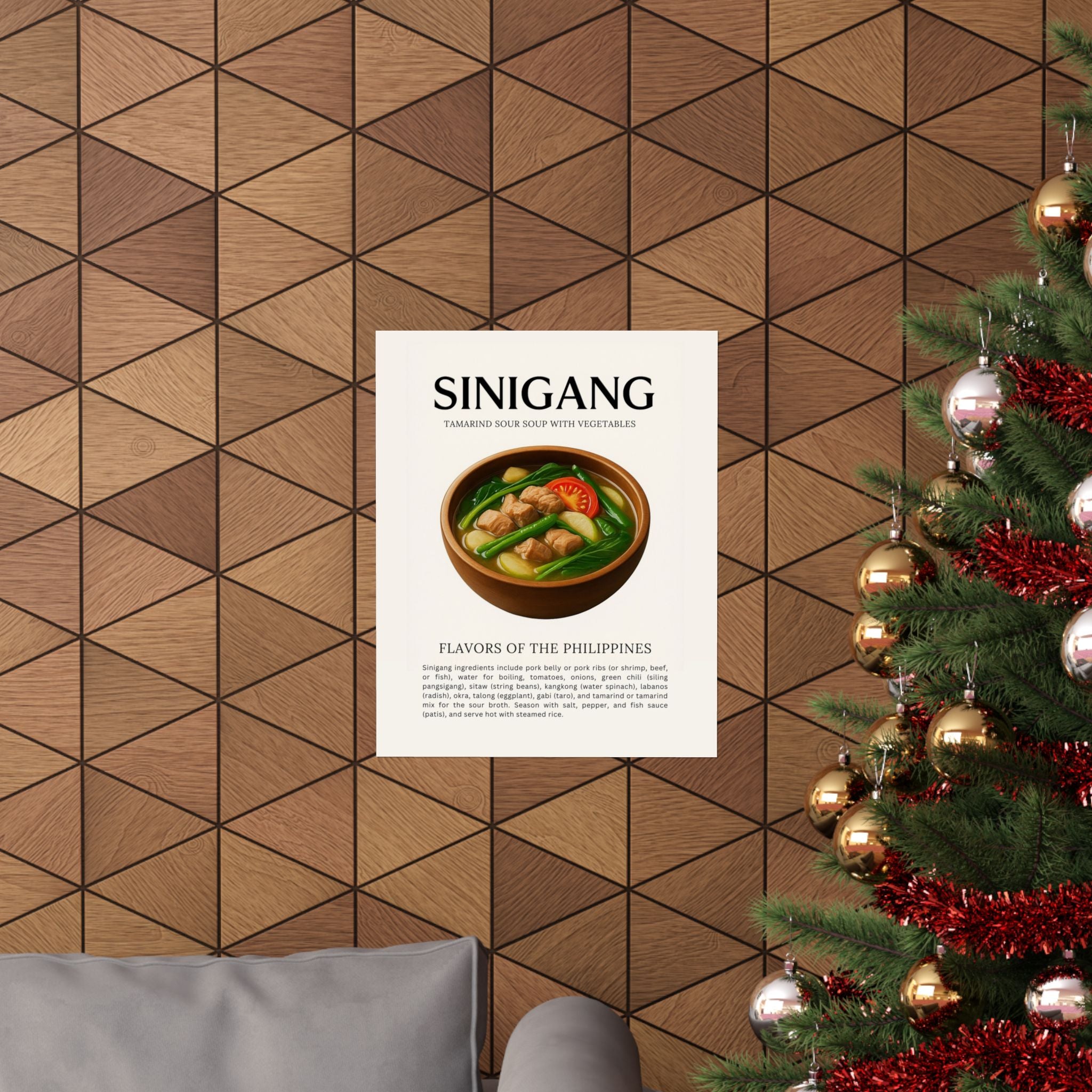 Vertical Poster - Sinigang Food Art Poster